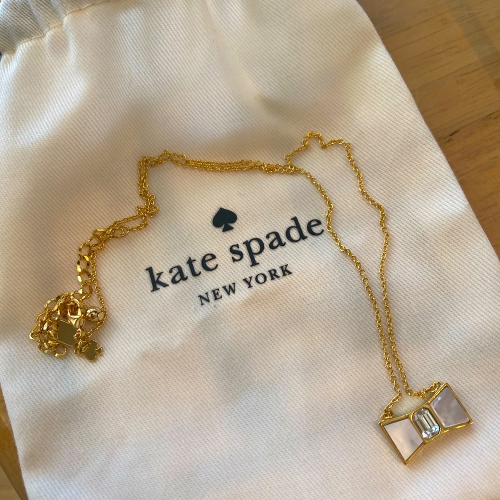 Like New Kate Spade Bow Tie Necklace